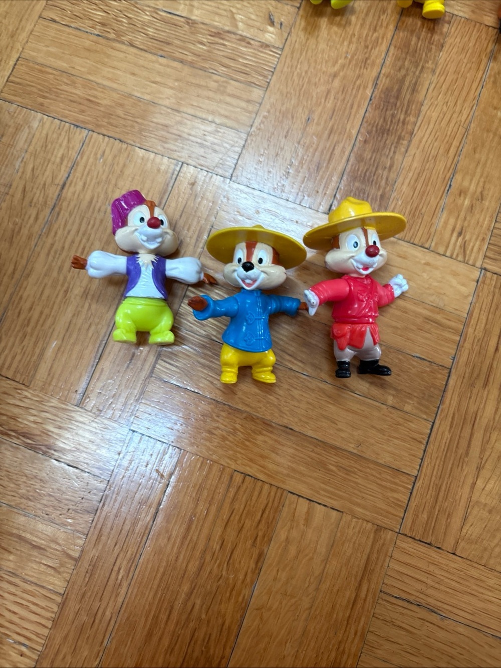 The Chipmunks Chip And Dale , McDonalds Toys From Disney Epcot Center Florida